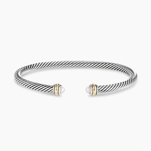 David Yurman classic Cable Bracelet w/ pearl